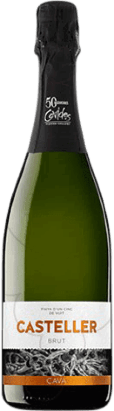 6,95 € Spedizione Gratuita | Spumante Bianco Covides Casteller Brut Giovane D.O. Cava Catalogna Spagna Macabeo, Xarel·lo, Parellada 75 cl