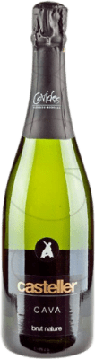8,95 € 送料無料 | 白スパークリングワイン Covides Casteller ブルットの自然 若い D.O. Cava カタロニア スペイン Macabeo, Xarel·lo, Parellada ボトル 75 cl
