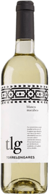 5,95 € Kostenloser Versand | Weißwein Covinca Torrelongares Jung D.O. Cariñena Aragón Spanien Macabeo Flasche 75 cl