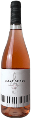 3,95 € Free Shipping | Rosé wine Covinca Clave de Sol Young D.O. Cariñena Aragon Spain Grenache Bottle 75 cl