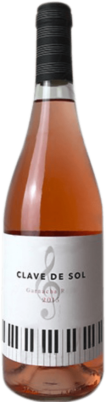 3,95 € Kostenloser Versand | Rosé-Wein Covinca Clave de Sol Jung D.O. Cariñena Aragón Spanien Grenache Flasche 75 cl