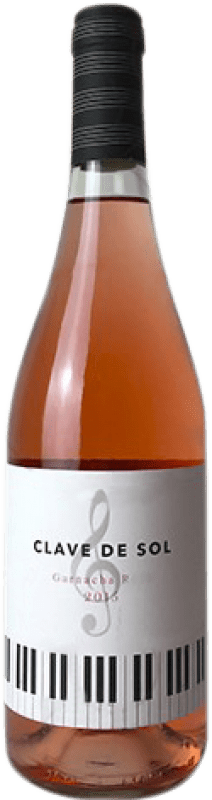 3,95 € Spedizione Gratuita | Vino Rosato Covinca Clave de Sol Giovane D.O. Cariñena Aragona Spagna Garnacha — Grenache 75 cl