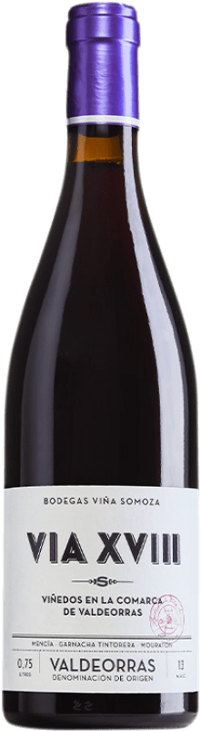 18,95 € Kostenloser Versand | Rotwein Viña Somoza Via XVIII D.O. Valdeorras Galizien Spanien Garnacha — Grenache, Mencía, Merenzao, Albariño — Albarinho Flasche 75 cl