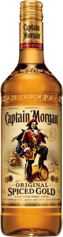 16,95 € Envio grátis | Rum Captain Morgan Spiced Añejo Jamaica Garrafa 70 cl
