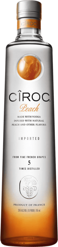 45,95 € Free Shipping | Vodka Cîroc Peach France Bottle 70 cl