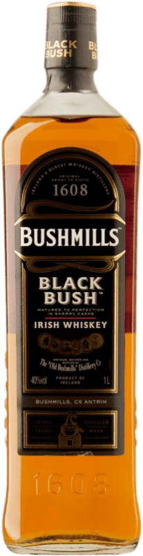 29,95 € Envio grátis | Whisky Blended Bushmills Black Bush Irlanda Garrafa 1 L