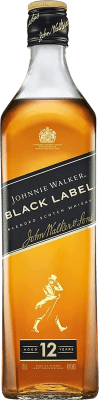 35,95 € Envio grátis | Whisky Blended Johnnie Walker Black Label Reserva Reino Unido 12 Anos Garrafa 70 cl