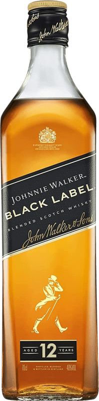34,95 € Envoi gratuit | Blended Whisky Johnnie Walker Black Label Réserve Royaume-Uni 12 Ans Bouteille 70 cl