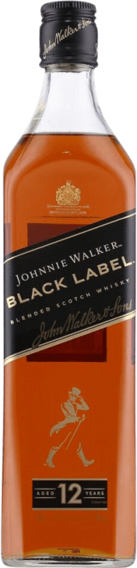 29,95 € Spedizione Gratuita | Whisky Blended Johnnie Walker Black — Edizione Nera Riserva Regno Unito 12 Anni Bottiglia 70 cl