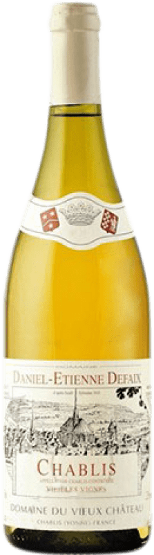 32,95 € Spedizione Gratuita | Vino bianco Daniel-Etienne Defaix Vieilles Vignes Crianza A.O.C. Chablis Francia Chardonnay Bottiglia 75 cl