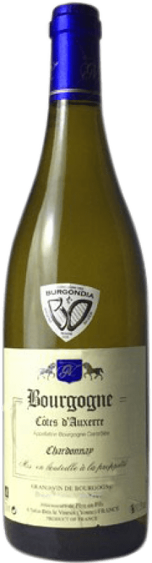 17,95 € Free Shipping | White wine Verret Côtes d'Auxerre Aged A.O.C. Bourgogne France Chardonnay Bottle 75 cl