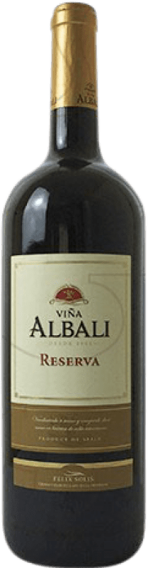 7,95 € Free Shipping | Red wine Félix Solís Viña Albali Reserve D.O. Valdepeñas Castilla la Mancha y Madrid Spain Tempranillo Magnum Bottle 1,5 L