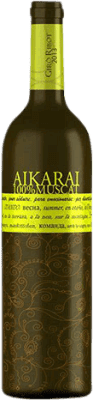 7,95 € Spedizione Gratuita | Vino Bianco Giró Ribot Aikarai Muscat Giovane D.O. Penedès Catalogna Spagna Moscato 75 cl