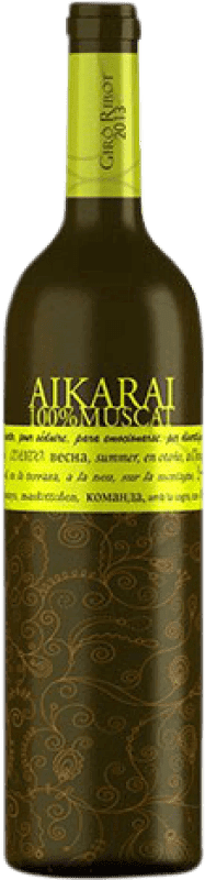 6,95 € Бесплатная доставка | Белое вино Giró Ribot Aikarai Muscat Молодой D.O. Penedès Каталония Испания Muscat бутылка 75 cl