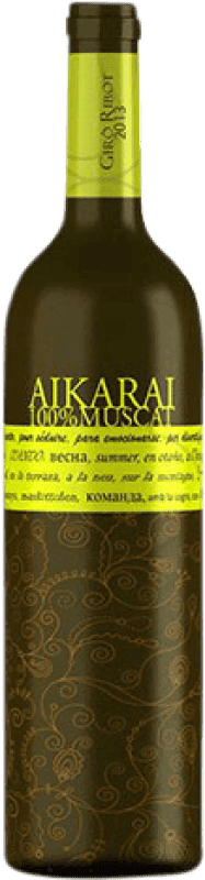 7,95 € Spedizione Gratuita | Vino bianco Giró Ribot Aikarai Muscat Giovane D.O. Penedès Catalogna Spagna Moscato Bottiglia 75 cl