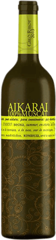 7,95 € Kostenloser Versand | Weißwein Giró Ribot Aikarai Muscat Jung D.O. Penedès Katalonien Spanien Muskat Flasche 75 cl