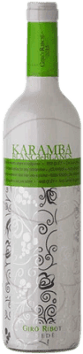 5,95 € Бесплатная доставка | Белое вино Giró Ribot Karamba Blanc de Blancs молодое D.O. Penedès Каталония Испания Macabeo — Макабео, Xarel·lo — Шарелло, Chardonnay — Шардоне, Parellada — Парельяда 75 cl