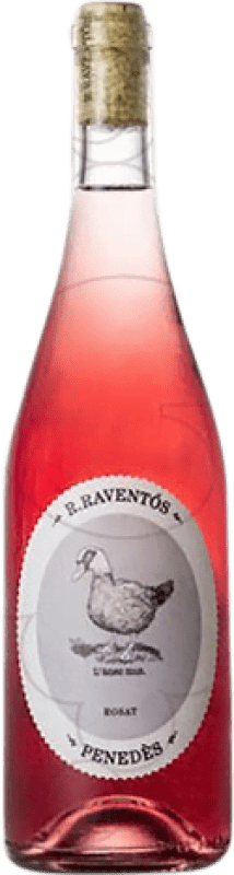 7,95 € Free Shipping | Rosé wine Gleva Estates Ramón Raventós l'Ànec Mut Young D.O. Penedès Catalonia Spain Tempranillo, Merlot, Syrah, Grenache Bottle 75 cl