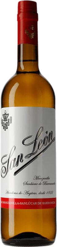 14,95 € Envío gratis | Vino generoso Herederos de Argüeso San León Clásica D.O. Manzanilla-Sanlúcar de Barrameda Andalucía y Extremadura España Palomino Fino Botella 75 cl