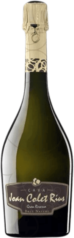 24,95 € Envio grátis | Espumante branco Joan Colet Rius Brut Nature Grande Reserva D.O. Cava Catalunha Espanha Macabeo, Chardonnay, Parellada Garrafa 75 cl