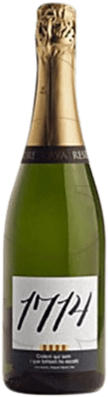 10,95 € Бесплатная доставка | Белое игристое вино Joan Sarda 1714 Brut Nature — Брют Натюр Резерва D.O. Cava Каталония Испания 75 cl