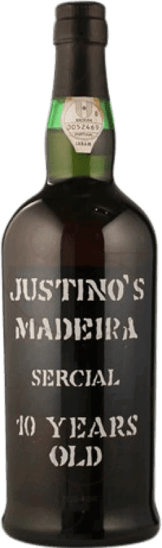 47,95 € Бесплатная доставка | Креплёное вино Justino's Madeira I.G. Madeira Португалия Cercial 10 Лет бутылка 75 cl
