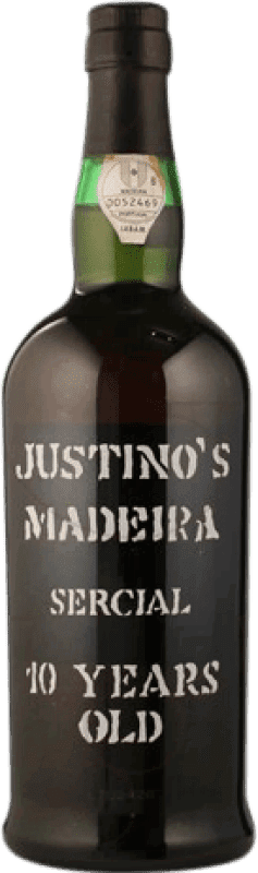 43,95 € Envío gratis | Vino generoso Justino's Madeira I.G. Madeira Portugal Cercial 10 Años Botella 75 cl
