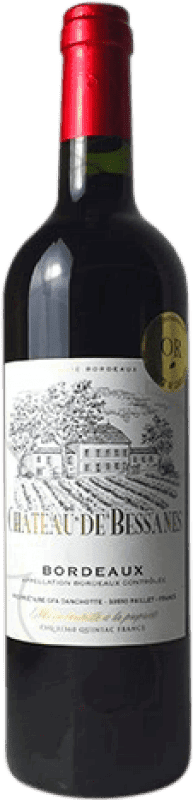 13,95 € Spedizione Gratuita | Vino Rosso La Cave de Quinsac Château de Bessanes Crianza — Invecchiato in Botte A.O.C. Bordeaux Francia Merlot, Cabernet Sauvignon, Cabernet Franc 75 cl