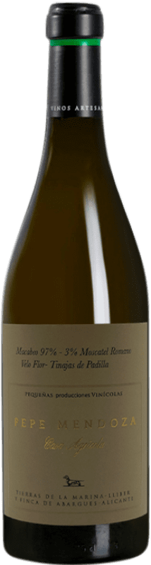 25,95 € 免费送货 | 白酒 Pepe Mendoza Pequeñas Producciones Macabeo Moscatel D.O. Alicante 巴伦西亚社区 西班牙 Macabeo, Muscatel Giallo 瓶子 75 cl