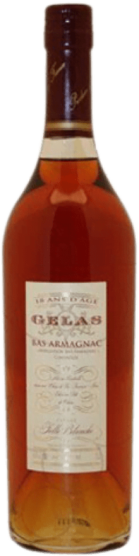 67,95 € Envio grátis | Armagnac Gelás Folle Blanche França 18 Anos Garrafa 70 cl