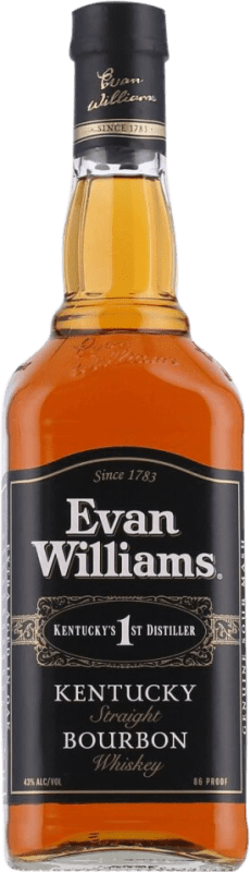 18,95 € 免费送货 | 波本威士忌 Marie Brizard Evan Williams 美国 瓶子 70 cl