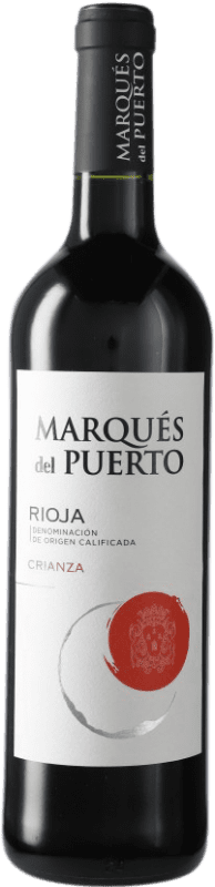 9,95 € Бесплатная доставка | Красное вино Marqués del Puerto старения D.O.Ca. Rioja Ла-Риоха Испания бутылка 75 cl