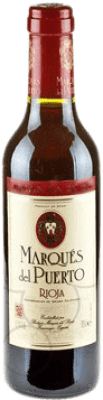 3,95 € Kostenloser Versand | Rotwein Marqués del Puerto Alterung D.O.Ca. Rioja La Rioja Spanien Halbe Flasche 37 cl