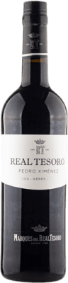 10,95 € Free Shipping | Fortified wine Marqués del Real Tesoro PX D.O. Jerez-Xérès-Sherry Andalucía y Extremadura Spain Pedro Ximénez Bottle 75 cl