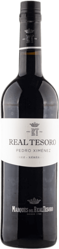 10,95 € Kostenloser Versand | Verstärkter Wein Marqués del Real Tesoro PX D.O. Jerez-Xérès-Sherry Andalucía y Extremadura Spanien Pedro Ximénez Flasche 75 cl