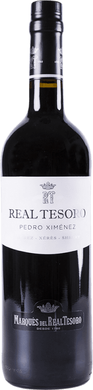 10,95 € Envío gratis | Vino Generoso Fortificado Marqués del Real Tesoro PX D.O. Jerez-Xérès-Sherry Andalucía y Extremadura España Pedro Ximénez Botella 75 cl