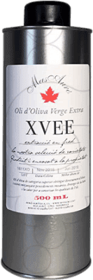 10,95 € Envío gratis | Aceite de Oliva Mas Auró XVEE AOVE Virgen Extra España Lata Medium 50 cl