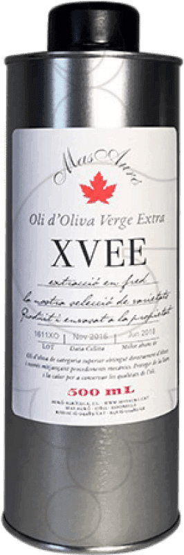 10,95 € Free Shipping | Olive Oil Mas Auró XVEE EVOO Extra Virgin Spain Can 50 cl