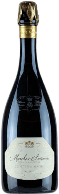 47,95 € 送料無料 | 白スパークリングワイン Montenisa Antinori Contessa Maggi Brut 予約 D.O.C. Italy イタリア Pinot Black, Chardonnay ボトル 75 cl