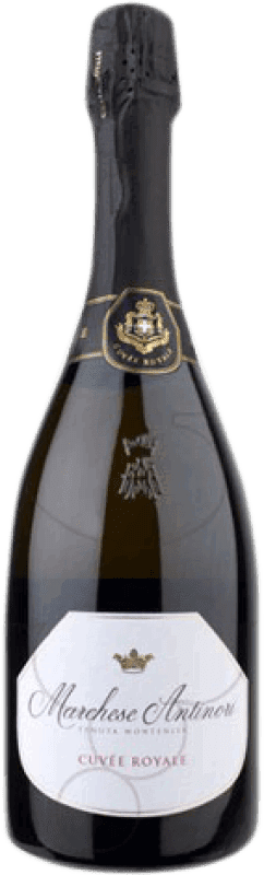 29,95 € 免费送货 | 白起泡酒 Montenisa Antinori Cuvée Royale 香槟 预订 D.O.C. Italy 意大利 Pinot Black, Chardonnay, Pinot White 瓶子 75 cl