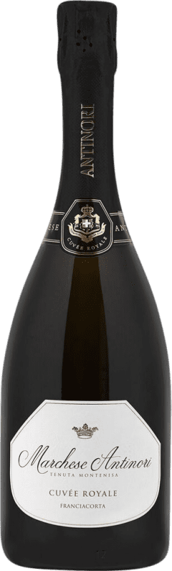 49,95 € Бесплатная доставка | Белое игристое Montenisa Antinori Cuvée Royale брют Резерв D.O.C. Italy Италия Pinot Black, Chardonnay, Pinot White бутылка 75 cl