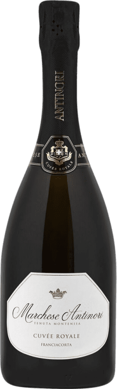47,95 € Envío gratis | Espumoso Blanco Montenisa Marchese Antinori Royale Brut Cuvée Reserva D.O.C. Italia Italia Pinot Negro, Chardonnay, Pinot Blanco Botella 75 cl