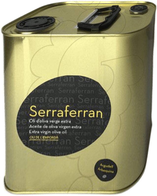 59,95 € Envío gratis | Aceite de Oliva Oli de Ventallo Serraferran España Lata Especial 2,5 L