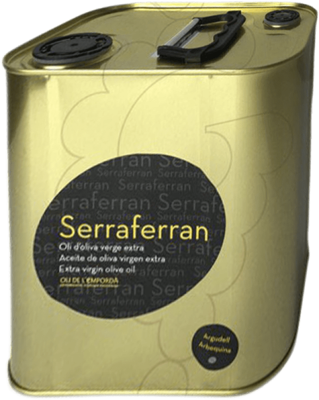 57,95 € Envío gratis | Aceite de Oliva Oli de Ventallo Serraferran AOVE Virgen Extra España Lata Especial 2,5 L