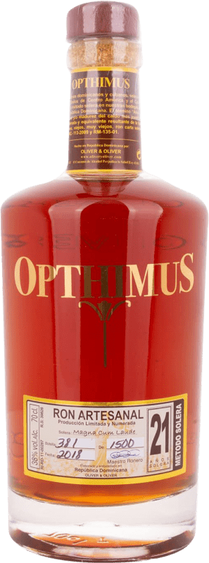 86,95 € Free Shipping | Rum Oliver & Oliver Opthimus Dominican Republic 21 Years 70 cl