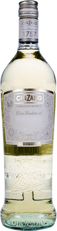 15,95 € Spedizione Gratuita | Vermut Cinzano 1757 Bianco Italia Bottiglia 1 L