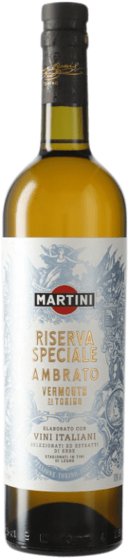 17,95 € Spedizione Gratuita | Vermut Martini Ambrato Speciale Riserva Italia Bottiglia 75 cl