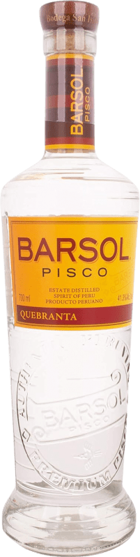 33,95 € Free Shipping | Pisco Barsol Primero Quebranta Peru Bottle 75 cl