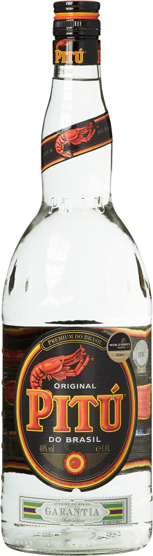 19,95 € Envío gratis | Cachaza Pitú Brasil Botella 1 L