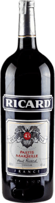 111,95 € Envio grátis | Aperitivo Pastis Pernod Ricard França Garrafa Réhoboram 4,5 L